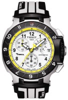 Черно-белый силиконовый ремешок Tissot T610032626, без замка, для часов Tissot T-Race T048.417, T048.427