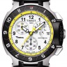 Черно-белый силиконовый ремешок Tissot T610032626, без замка, для часов Tissot T-Race T048.417, T048.427