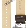 Коричневый кожаный ремешок Orient QUDFFCS1, 22/20 мм, стальная пряжка, для часов Orient FEU0B003F