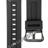 Черный полимерный ремешок Casio 10414643 для часов Casio AW-591BB-1A, AWG-M100BW-1A, AWG-M100SBB-1A