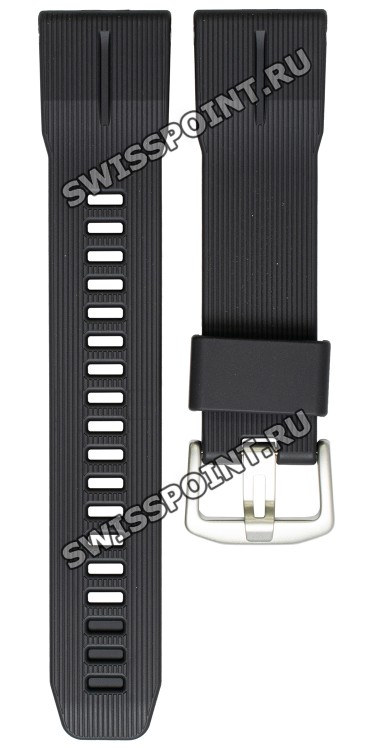 Черный резиновый ремешок Casio 10642682 для часов Casio PRW-6611Y-1, PRW-6621Y-1