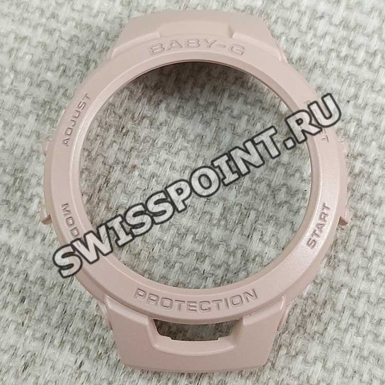 Розовый полимерный рант корпуса Casio 10643895 для часов Casio BSA-B100CS-4A