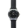 Черный кожаный ремешок Longines L682125341, теленок, 12/10, без замка, для часов Longines Conquest L3.157.4.57.2