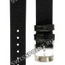 Черный кожаный ремешок Tissot T600043622, теленок, 15/14, стальная пряжка, для часов Tissot  Carson T122.207, T122.210