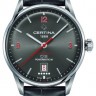 Ремешок для часов CERTINA C610018721 / C600018721, серый, имитация крокодила, 20/18, красная прострочка, без замка, для часов Certina DS POWERMATIC 80 (C026.407)