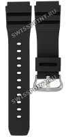 Черный полимерный ремешок Casio 10622684 для часов Casio MDV-107-1A1, MDV-107-1A2, MDV-107-1A3