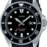 Черный полимерный ремешок Casio 10622684 для часов Casio MDV-107-1A1, MDV-107-1A2, MDV-107-1A3