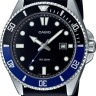 Черный полимерный ремешок Casio 10622684 для часов Casio MDV-107-1A1, MDV-107-1A2, MDV-107-1A3