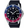 Черный полимерный ремешок Casio 10622684 для часов Casio MDV-107-1A1, MDV-107-1A2, MDV-107-1A3