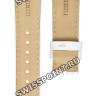 Белый кожаный ремешок Balmain B1720761, 20/16, с вырезом 12 мм, без замка, для часов Balmain Traveller 5282