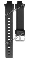 Черный резиновый ремешок Casio 10656383 для часов Casio ECB-40P-1A, ECB-40YMP-1A, ECB-40YP-1A