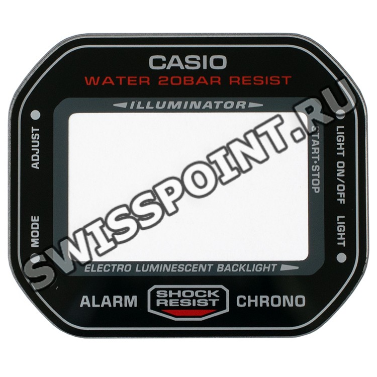 Минеральное стекло Casio 10536599 с принтом для часов Casio DW-5600HR-1