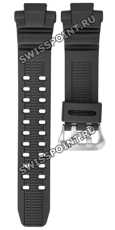Черный полимерный ремешок Casio 10287236 для часов Casio G-1000, G-1100, G-1200, G-1500, GW-2000, GW-2500, GW-3000, GW-3500