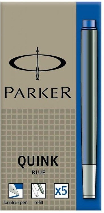 Картриджи стандартные с синими чернилами для перьевых ручек Parker, Z11 / АРТИКУЛ: S0116240 (№ 30)