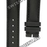 Черный кожаный ремешок Longines L682100480, теленок, 18/16, без замка, для часов Longines Сonquest L1.611.4, L1.611.6