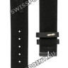 Черный кожаный ремешок Longines L682125379, теленок, 15/14, без замка, для часов Longines Conquest L3.376.4, L3.257.4