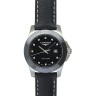 Черный кожаный ремешок Longines L682125379, теленок, 15/14, без замка, для часов Longines Conquest L3.376.4, L3.257.4