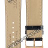 Синий кожаный ремешок Tissot T600044574 / T610042897, теленок, 22/20, розовая пряжка, для часов Tissot Chrono XL T116.617