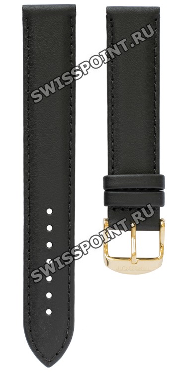 Черный кожаный ремешок Tissot T600028066, удлиненный, 19/18 XL, желтая пряжка, для часов Tissot Classic Dream T033.410