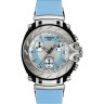 Голубой силиконовый ремешок Tissot T610014520, интегрированный, без замка, для часов Tissot T-Race T342, T011.217, T011217