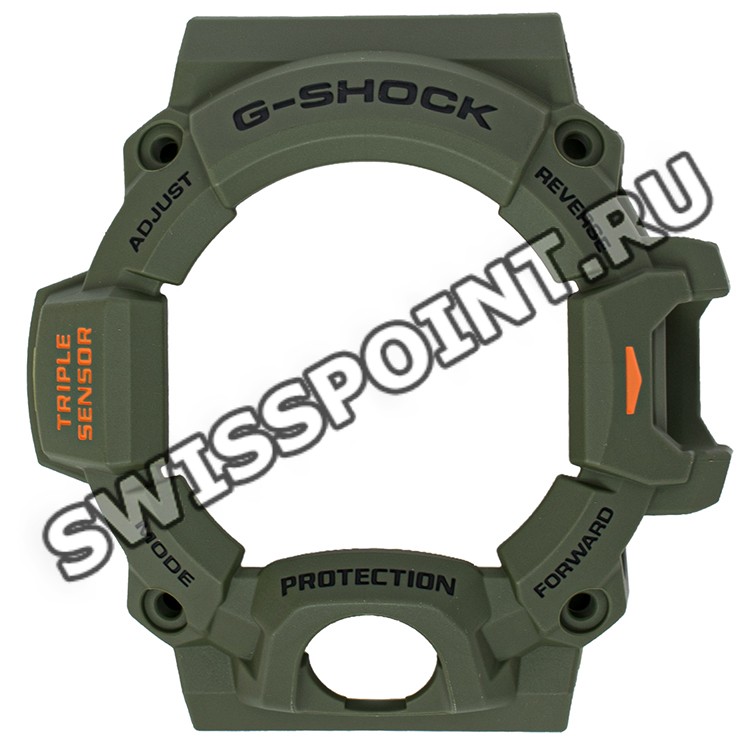 Зеленый рант корпуса часов Casio 10493005 для часов Casio GW-9400CMJ-3