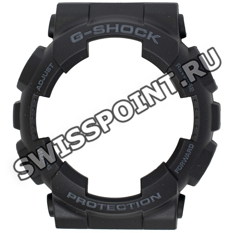 Черный рант корпуса часов Casio 10367993 для часов Casio GA-100BY-1A, GA-110BY-1A, GD-100-1B, GD-100MS-1