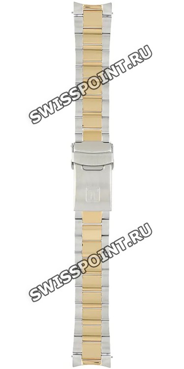 Стальной комбинированный браслет Tissot T605048916, 20 мм, для часов Tissot Seastar 1000 T120.410.22.051.00