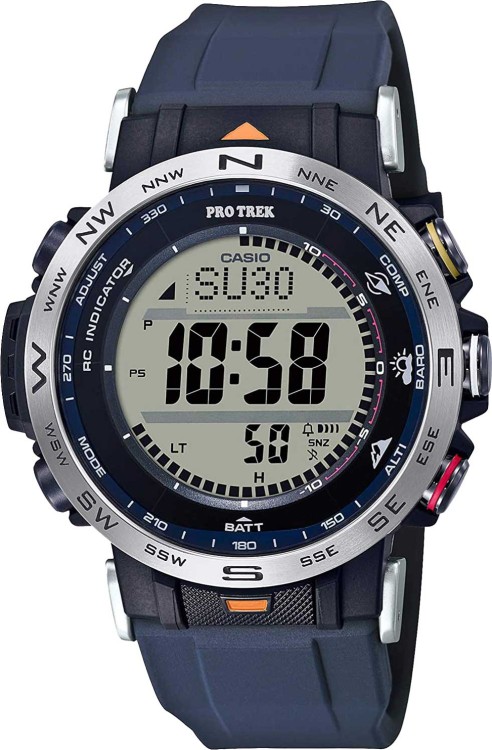 Синий силиконовый ремешок Casio 10631606, 23/19, для часов Casio PRW-30AE-2 Синий силиконовый ремешок Casio 10631606, 23/19, для часов Casio PRW-30AE-2