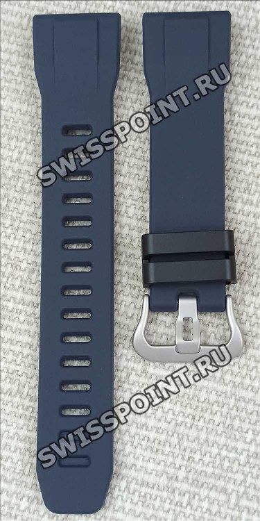 Синий силиконовый ремешок Casio 10631606, 23/19, для часов Casio PRW-30AE-2