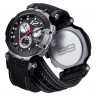 Черный каучуковый ремешок Tissot T603044022 с тканевой накладной, черная пряжка,  для часов Tissot T-Race Jorge Lorenzo 2019 T115.417.27.057.00