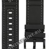 Черный каучуковый ремешок Tissot T603044022 с тканевой накладной, черная пряжка,  для часов Tissot T-Race Jorge Lorenzo 2019 T115.417.27.057.00