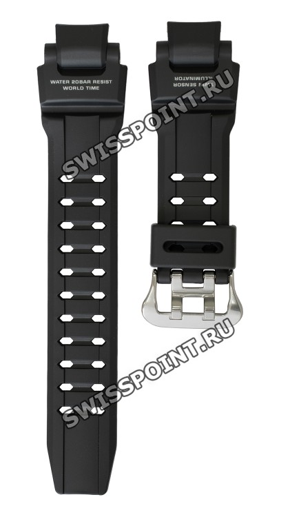 Черный полимерный ремешок Casio 10493622 для часов Casio GA-1100-1A