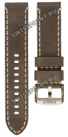 Коричневый кожаный ремешок Tissot T600045329, теленок, 22/22, желтая пряжка, для часов Tissot XL Automatic T116.407