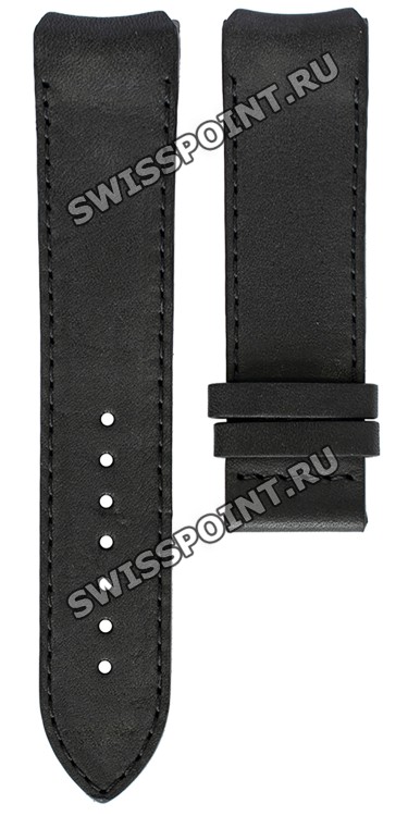 Черный кожаный ремешок Tissot T610032923, теленок, 21/20, без замка, для часов Tissot T-Touch Expert T013.420