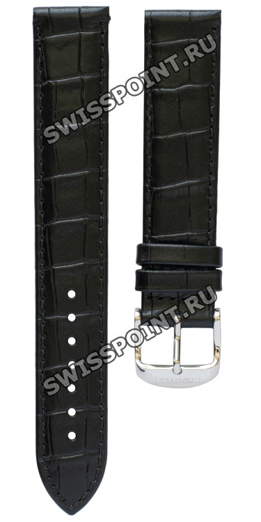 Черный кожаный ремешок Tissot T600028067, удлиненный, 19/18 XL, стальная пряжка, для часов Tissot Classic Dream T033.410, T033.423