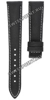 Черный кожаный ремешок Certina C610014830 с тканевой накладкой, 17/14, без замка, для часов Certina DS Podium C001.217.27.057.00