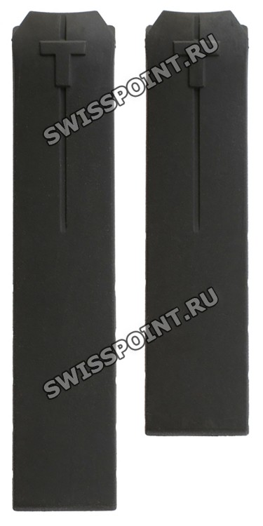 Черный каучуковый ремешок Tissot T610014568, 20/20, без замка, для часов Tissot T-TOUCH Z252/352, Z253/353