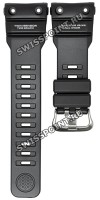 Черный полимерный ремешок Casio 10627083 для часов Casio GN-1000-1A, GN-1000B-1A