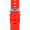Красный силиконовый ремешок Tissot T603042825 для часов Tissot T-Race Chronograph T115.417.27.051.00