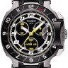 Черный каучуковый ремешок Tissot T610033168, без замка, для часов Tissot T-Race T048.417, T048.427