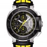 Черный каучуковый ремешок Tissot T610033168, без замка, для часов Tissot T-Race T048.417, T048.427