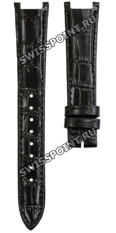 Черный кожаный ремешок Balmain B1730765, 18/14, с вырезом 11 мм, без замка, для часов Balmain 5791, 5793, 5795, 5796