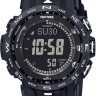 Черный силиконовый ремешок Casio 10627090 для часов Casio PRW-30Y-1B