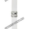 Белый каучуковый ремешок Certina C603015560 c клипсой для часов Certina DS First C014.217.17.011.00, C014.235.17.011.00