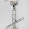 Белый каучуковый ремешок Certina C603015560 c клипсой для часов Certina DS First C014.217.17.011.00, C014.235.17.011.00
