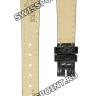 Черный кожаный ремешок Longines L682100657, теленок, 13/10, без замка, для часов Longines Lyre L4.321.4, L4.321.2, L4.360.4, L4.221.2, L4.221.4, L4.258.2, L4.258.4, L4.259.2, L4.259.4, L4.260.2