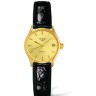 Черный кожаный ремешок Longines L682100657, теленок, 13/10, без замка, для часов Longines Lyre L4.321.4, L4.321.2, L4.360.4, L4.221.2, L4.221.4, L4.258.2, L4.258.4, L4.259.2, L4.259.4, L4.260.2