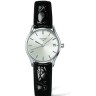 Черный кожаный ремешок Longines L682100657, теленок, 13/10, без замка, для часов Longines Lyre L4.321.4, L4.321.2, L4.360.4, L4.221.2, L4.221.4, L4.258.2, L4.258.4, L4.259.2, L4.259.4, L4.260.2