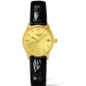 Черный кожаный ремешок Longines L682100657, теленок, 13/10, без замка, для часов Longines Lyre L4.321.4, L4.321.2, L4.360.4, L4.221.2, L4.221.4, L4.258.2, L4.258.4, L4.259.2, L4.259.4, L4.260.2