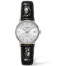 Черный кожаный ремешок Longines L682100657, теленок, 13/10, без замка, для часов Longines Lyre L4.321.4, L4.321.2, L4.360.4, L4.221.2, L4.221.4, L4.258.2, L4.258.4, L4.259.2, L4.259.4, L4.260.2